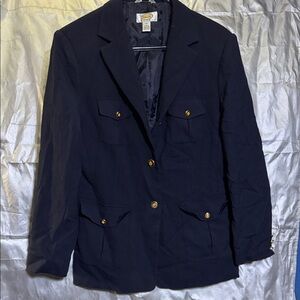 Talbots Navy Blazer with Gold Buttons